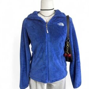 The North Face Blue Fleece Jacket Zip Up Cozy Soft Gorpcore Outdoor